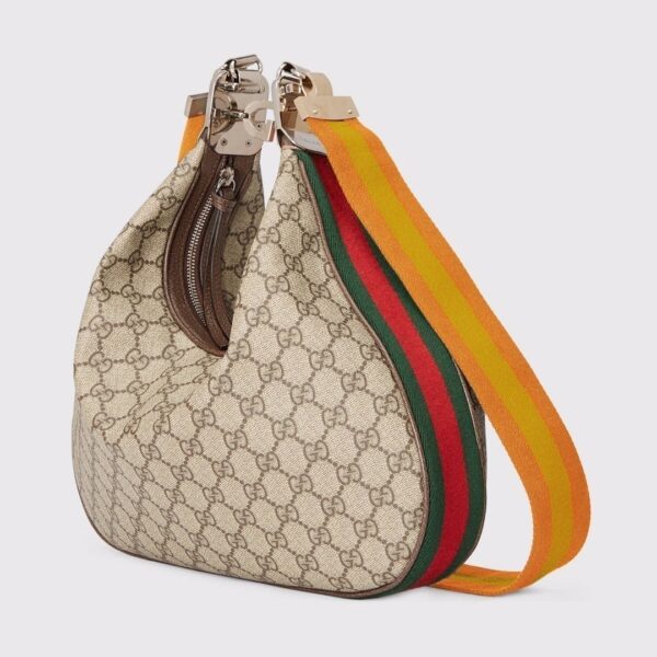 1:1 Replica Gucci Atache Large Shoulder Bag Beige And Multicolor For Women, Women's Bags 13.8in/35cm GG‎ ‎‎‎702823 96GRN 4091