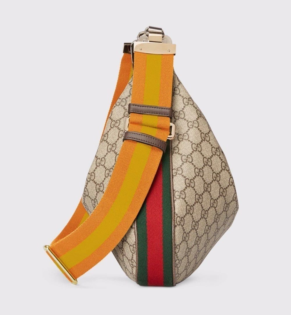 1:1 Replica Gucci Atache Large Shoulder Bag Beige And Multicolor For Women, Women's Bags 13.8in/35cm GG‎ ‎‎‎702823 96GRN 4091