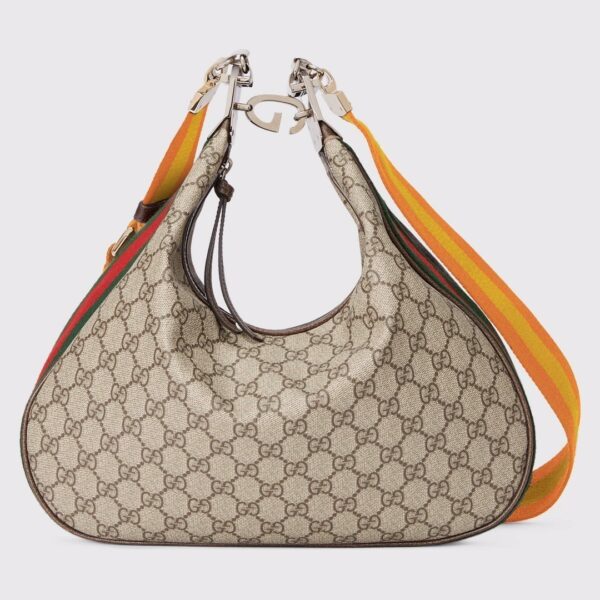 1:1 Replica Gucci Atache Large Shoulder Bag Beige And Multicolor For Women, Women's Bags 13.8in/35cm GG‎ ‎‎‎702823 96GRN 4091