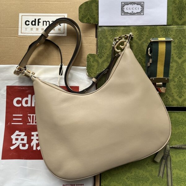 1:1 Replica Gucci Atache Large Shoulder Bag Beige For Women, Women's Bags 13.8in/35cm GG ‎‎