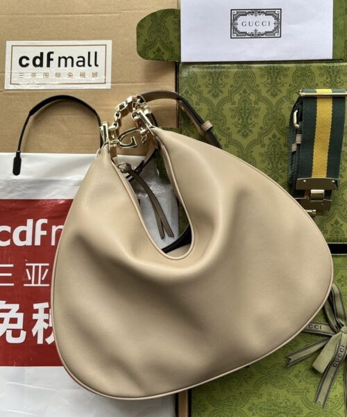 1:1 Replica Gucci Atache Large Shoulder Bag Beige For Women, Women's Bags 13.8in/35cm GG ‎‎