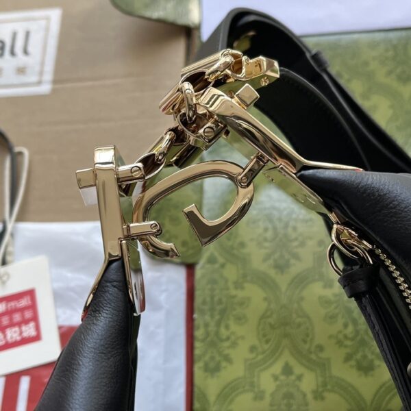 1:1 Replica Gucci Atache Large Shoulder Bag Black For Women, Women's Bags 13.8in/35cm GG‎ ‎702823 UXWBG 1037