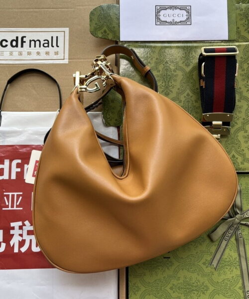 1:1 Replica Gucci Atache Large Shoulder Bag Brown For Women, Women's Bags 13.8in/35cm GG‎ 702823 UXWBG 3162
