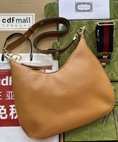 1:1 Replica Gucci Atache Large Shoulder Bag Brown For Women, Women's Bags 13.8in/35cm GG‎ 702823 UXWBG 3162