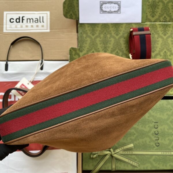 1:1 Replica Gucci Atache Large Shoulder Bag Dark Brown For Women, Women's Bags 13.8in/35cm GG ‎‎702823 DVVKG 2664