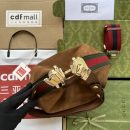 1:1 Replica Gucci Atache Large Shoulder Bag Dark Brown For Women, Women's Bags 13.8in/35cm GG ‎‎702823 DVVKG 2664
