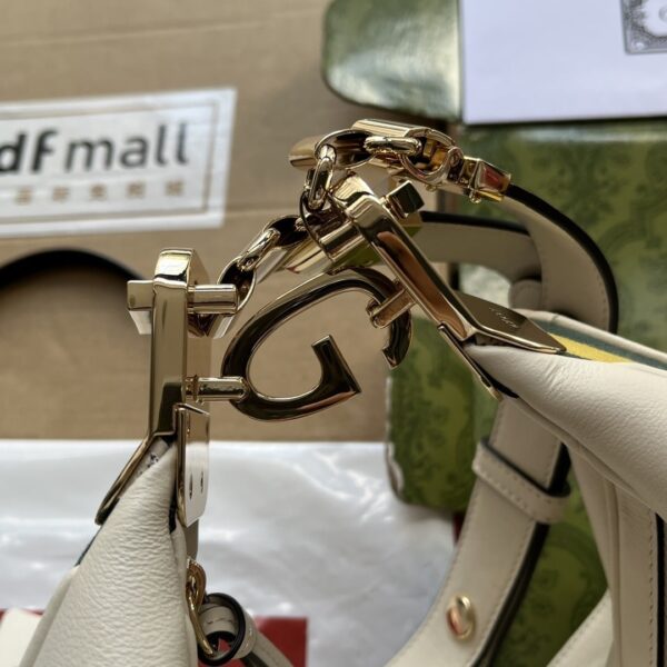 1:1 Replica Gucci Atache Large Shoulder Bag White For Women, Women's Bags 13.8in/35cm GG‎ ‎‎702823 UXWBG 9109