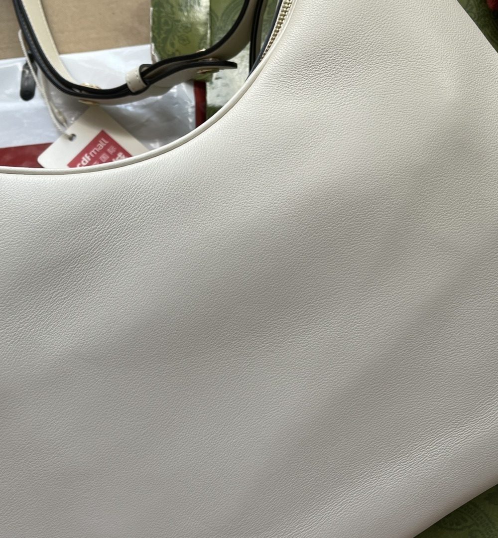 1:1 Replica Gucci Atache Large Shoulder Bag White For Women, Women's Bags 13.8in/35cm GG‎ ‎‎702823 UXWBG 9109