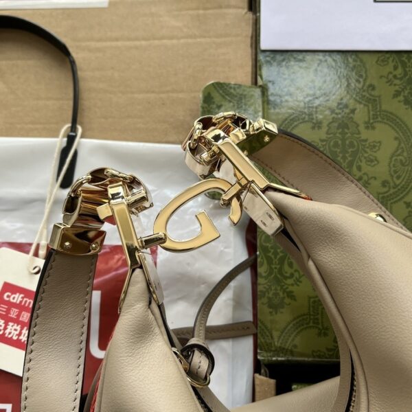 1:1 Replica Gucci Atache Small Shoulder Bag Beige For Women, Women's Bags 9in/23cm GG 699409 UXWBG 9360