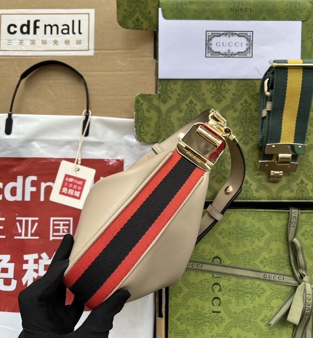 1:1 Replica Gucci Atache Small Shoulder Bag Beige For Women, Women's Bags 9in/23cm GG 699409 UXWBG 9360