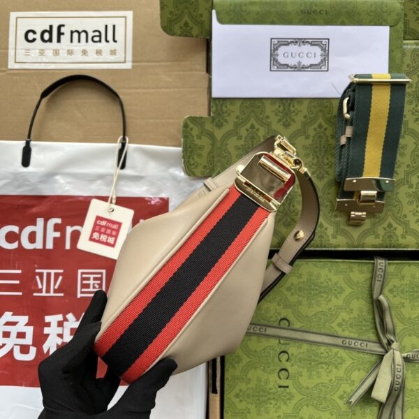 1:1 Replica Gucci Atache Small Shoulder Bag Beige For Women, Women's Bags 9in/23cm GG 699409 UXWBG 9360