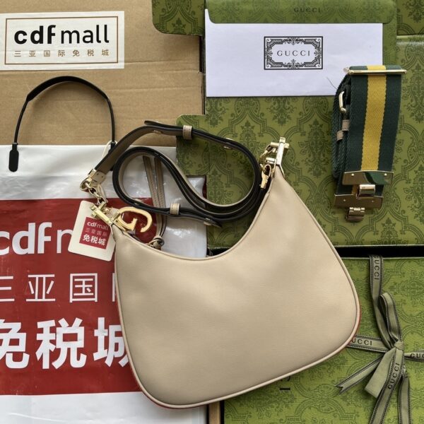 1:1 Replica Gucci Atache Small Shoulder Bag Beige For Women, Women's Bags 9in/23cm GG 699409 UXWBG 9360
