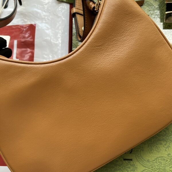1:1 Replica Gucci Atache Small Shoulder Bag Brown For Women, Women's Bags 9in/23cm GG