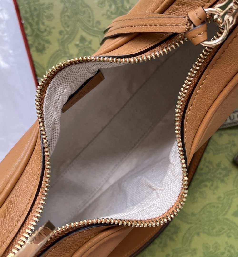 1:1 Replica Gucci Atache Small Shoulder Bag Brown For Women, Women's Bags 9in/23cm GG