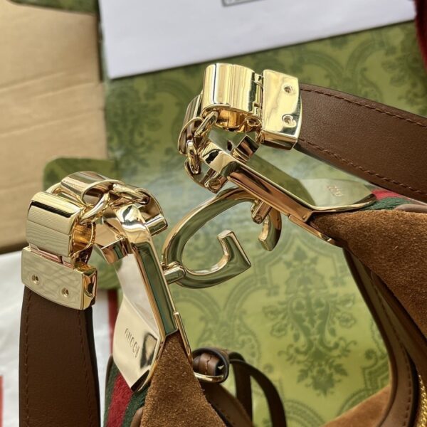 1:1 Replica Gucci Atache Small Shoulder Bag Dark Brown For Women, Women's Bags 9in/23cm GG ‎