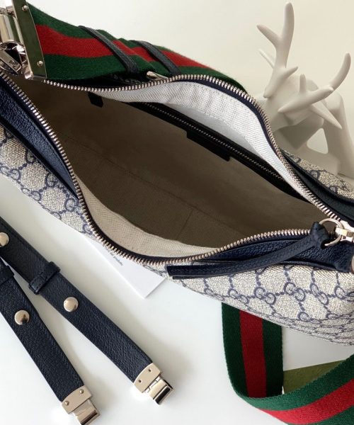 1:1 Replica Gucci Attache Small Shoulder Bag 9in/23cm Beige For Women GG 699409 96GRN 4082