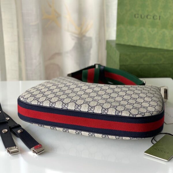 1:1 Replica Gucci Attache Small Shoulder Bag 9in/23cm Beige For Women GG 699409 96GRN 4082