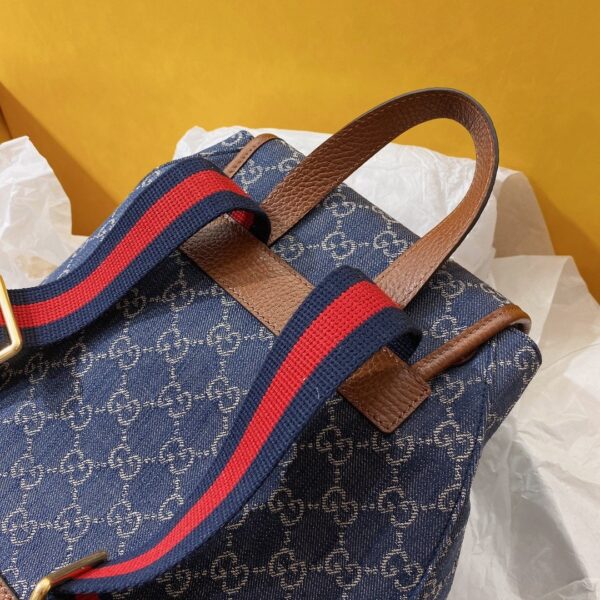 1:1 Replica Gucci Backpack With Interlocking G Blue For Women, Women's Bags 11.8in/30cm GG
