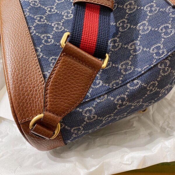 1:1 Replica Gucci Backpack With Interlocking G Blue For Women, Women's Bags 11.8in/30cm GG