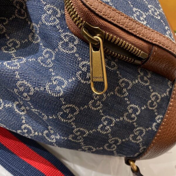 1:1 Replica Gucci Backpack With Interlocking G Blue For Women, Women's Bags 11.8in/30cm GG
