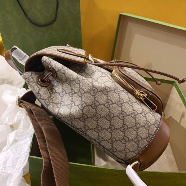1:1 Replica Gucci Backpack With Interlocking G Brown For Women, Women's Bags 11.8in/30cm GG ‎