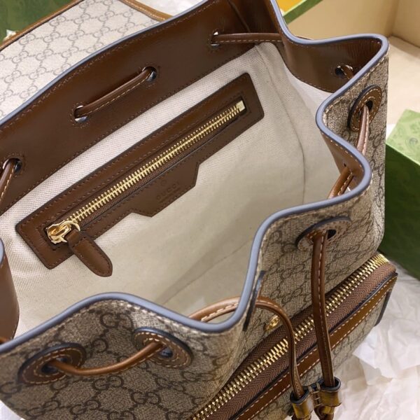 1:1 Replica Gucci Backpack With Interlocking G Brown For Women, Women's Bags 11.8in/30cm GG ‎
