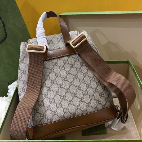 1:1 Replica Gucci Backpack With Interlocking G Brown For Women, Women's Bags 11.8in/30cm GG ‎
