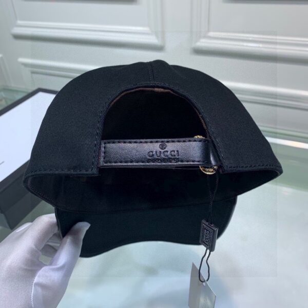 Gucci Bambi Embroidered Baseball Hat Balck GG Hat