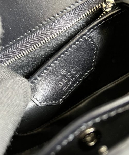 1:1 Replica Gucci Bamboo 1947 Small Top Handle Bag Black  For Women 8.3in/21cm GG 675797 10ODP 1060