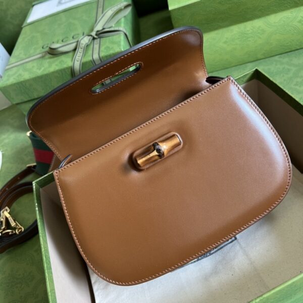 1:1 Replica Gucci Bamboo 1947 Small Top Handle Bag Cuir  For Women 8,3in/21cm 675797 10ODT 2579