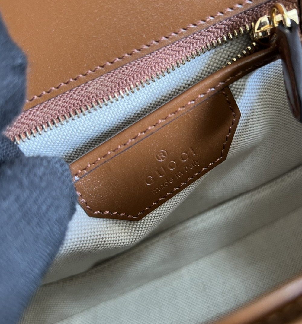 1:1 Replica Gucci Bamboo 1947 Small Top Handle Bag Cuir  For Women 8,3in/21cm 675797 10ODT 2579