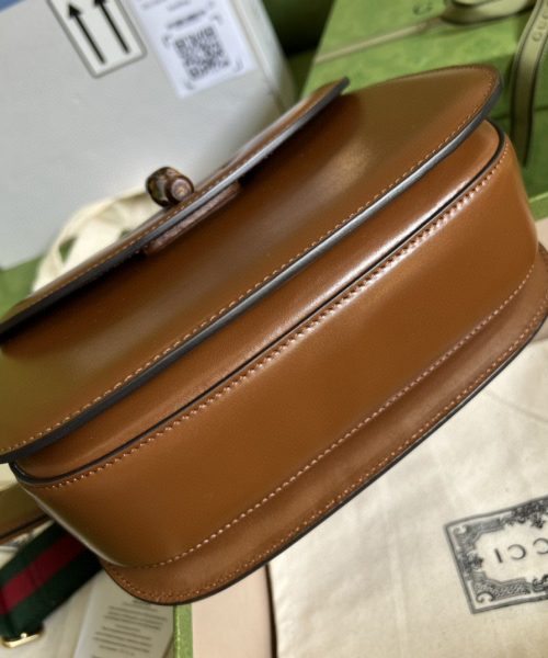 1:1 Replica Gucci Bamboo 1947 Small Top Handle Bag Cuir  For Women 8,3in/21cm 675797 10ODT 2579