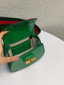 1:1 Replica Gucci Bamboo 1947 Small Top Handle Bag Green  For Women 6.7in/17cm GG 675797 10ODT 3384