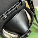 1:1 Replica Gucci Bamboo Mini Handbag Black For Women, Women's Bags 6.2in/16cm GG