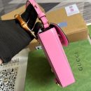 1:1 Replica Gucci Bamboo Mini Handbag Pink For Women, Women's Bags 6.2in/16cm GG 702106 UZY0T 5814