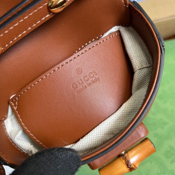 1:1 Replica Gucci Bamboo Mini Handbag Red For Women, Women's Bags 6.2in/16cm GG