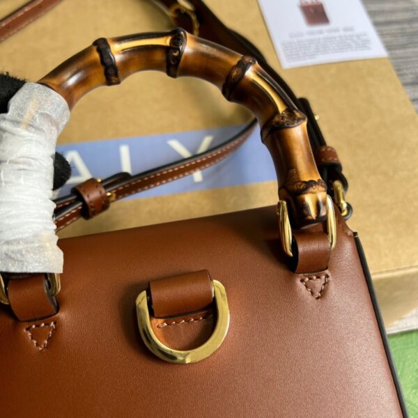1:1 Replica Gucci Bamboo Mini Handbag Red For Women, Women's Bags 6.2in/16cm GG