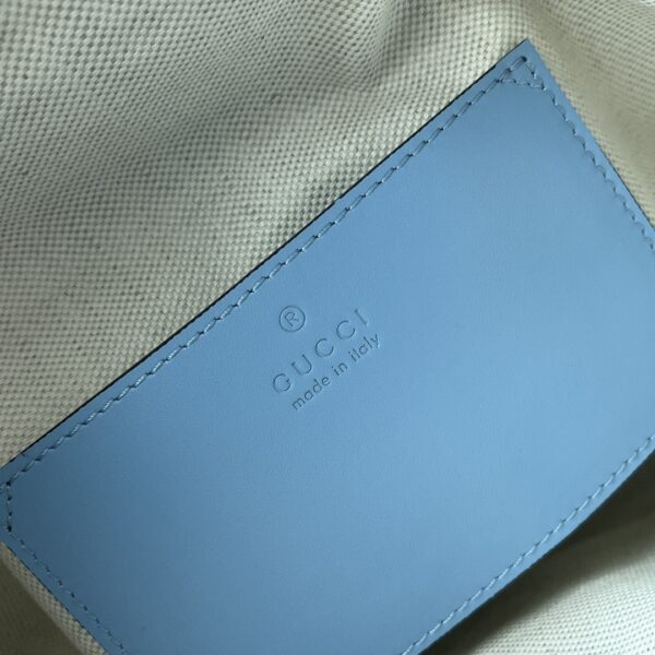 1:1 Replica Gucci Bamboo Small Backpack Blue For Women, Women's Bags 8.6in/22cm GG ‎‎702101 UZY0T 4338