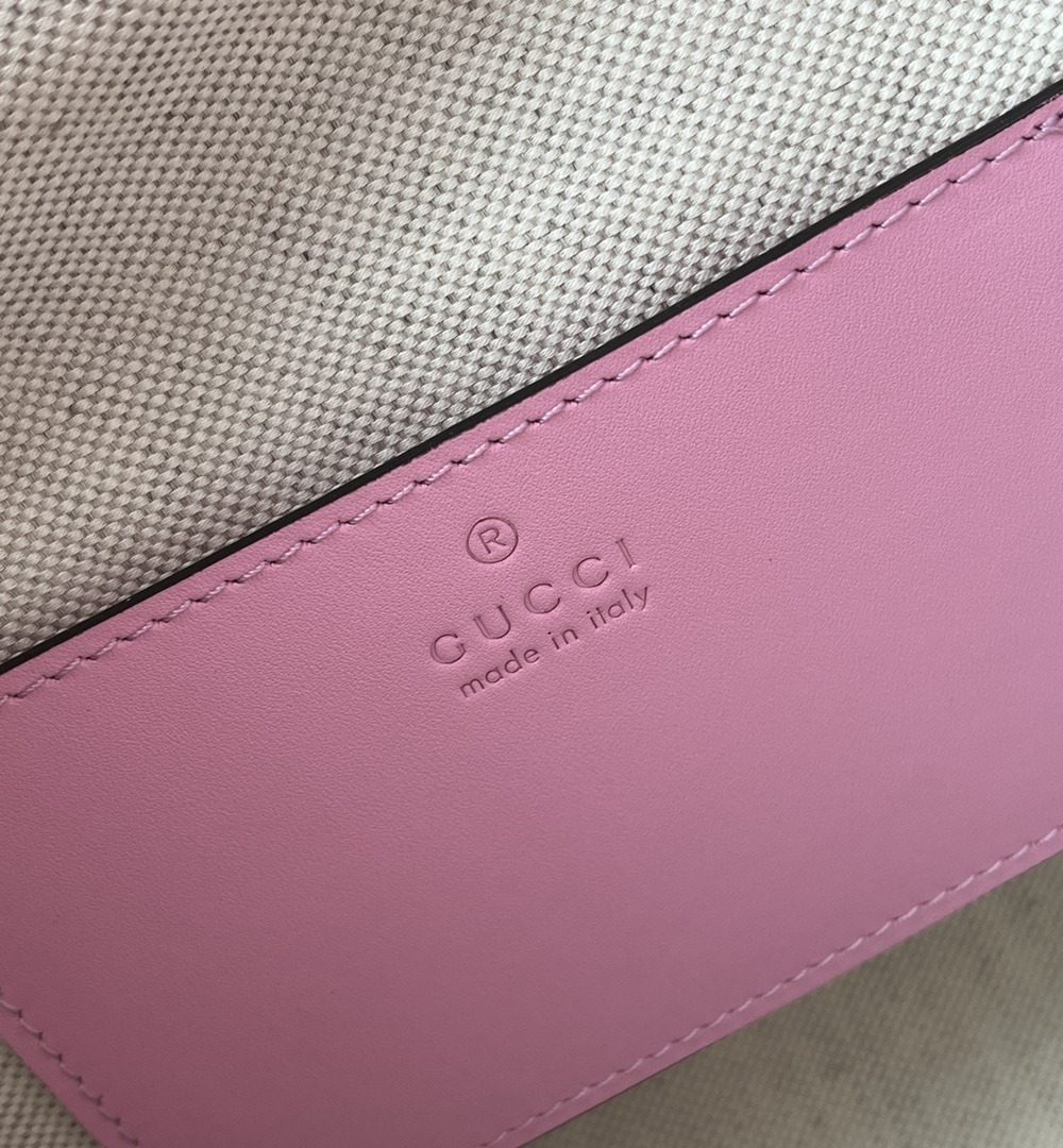 1:1 Replica Gucci Bamboo Small Backpack Pink For Women, Women's Bags 8.6in/22cm GG ‎‎702101 UZY0T 5814