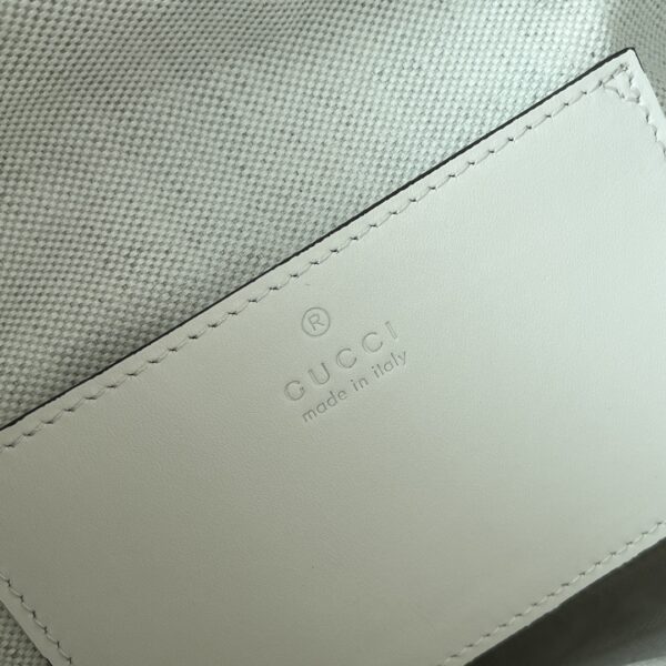 1:1 Replica Gucci Bamboo Small Backpack White For Women, Women's Bags 8.6in/22cm GG ‎‎702101 UZY0T 9022