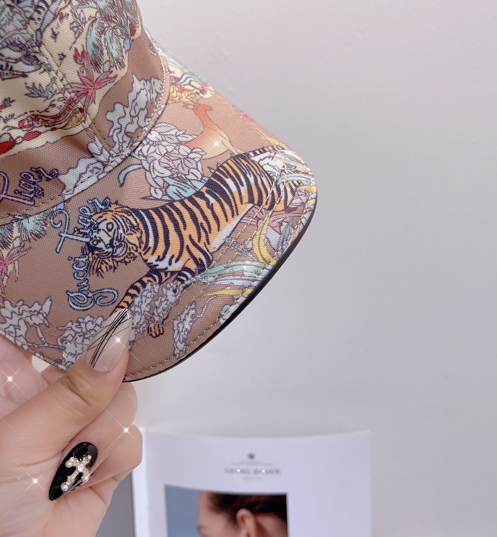 Gucci Baseball Hat With Tiger Pink GG Hat