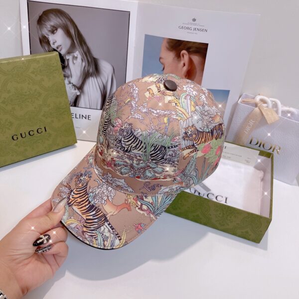 Gucci Baseball Hat With Tiger Pink GG Hat