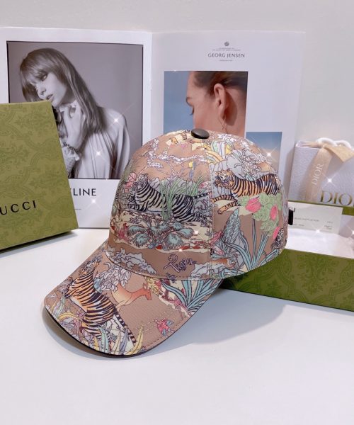 Gucci Baseball Hat With Tiger Pink GG Hat