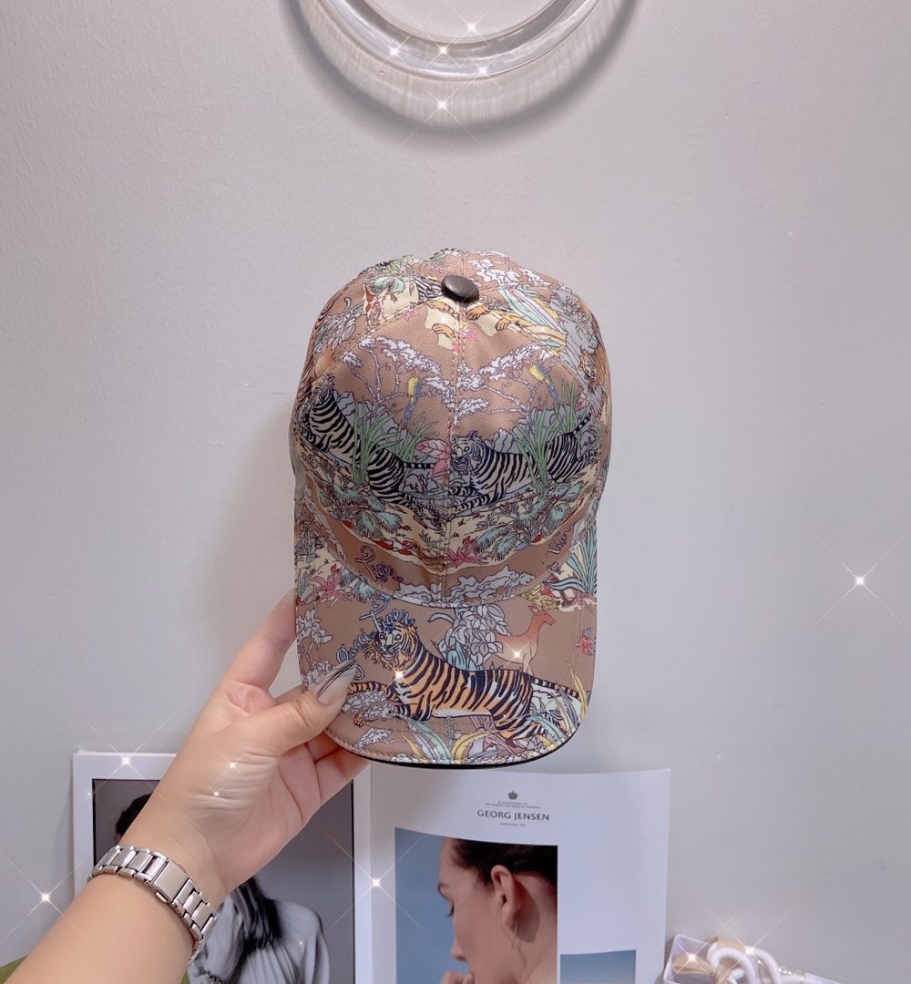 Gucci Baseball Hat With Tiger Pink GG Hat