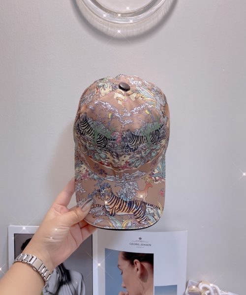 Gucci Baseball Hat With Tiger Pink GG Hat
