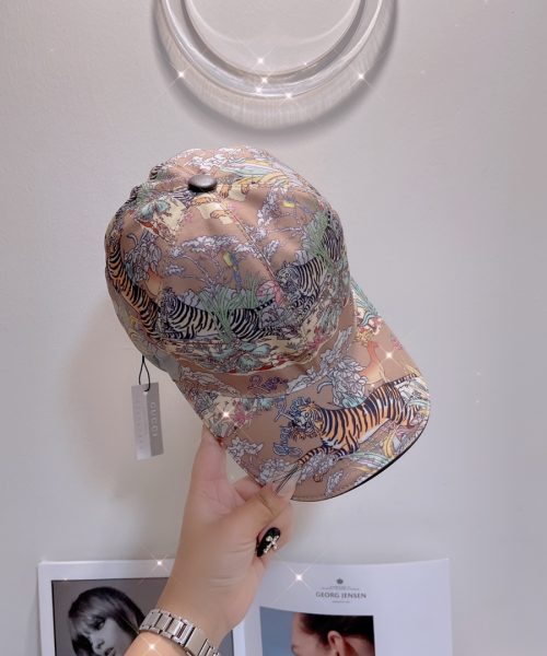 Gucci Baseball Hat With Tiger Pink GG Hat