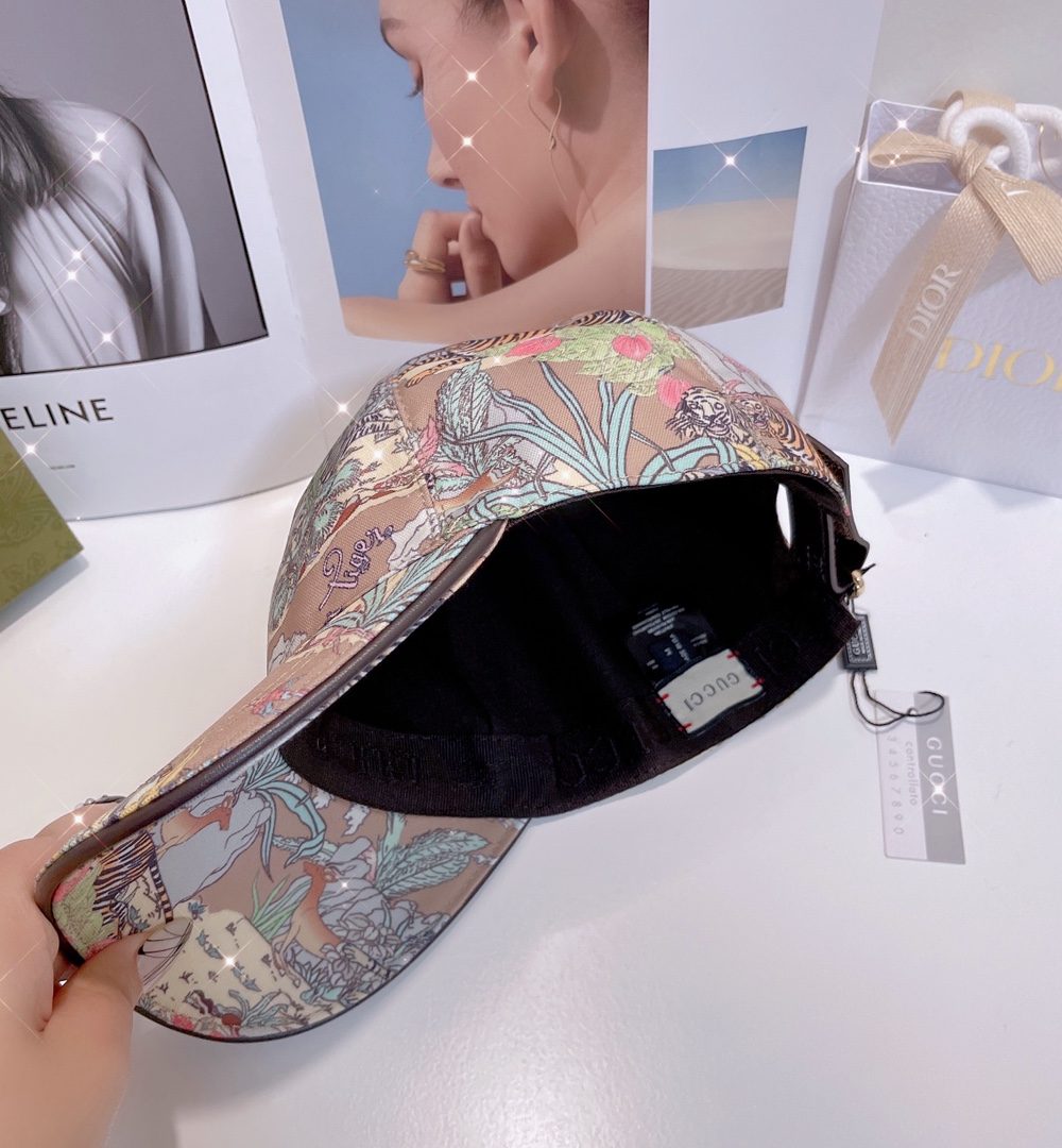 Gucci Baseball Hat With Tiger Pink GG Hat