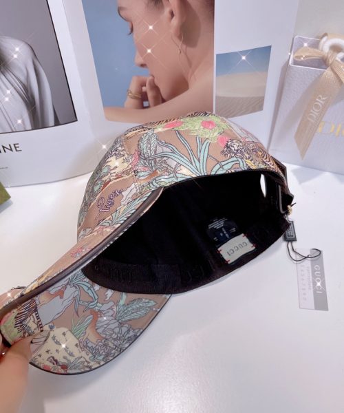 Gucci Baseball Hat With Tiger Pink GG Hat