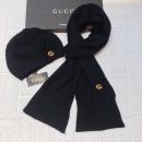 Gucci Beanie & Scarf Set In Black 