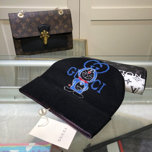 Gucci Beanie Cashmere In Black